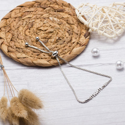 Mother and Daughter Quote Bracelet Created with Zircondia® Crystals