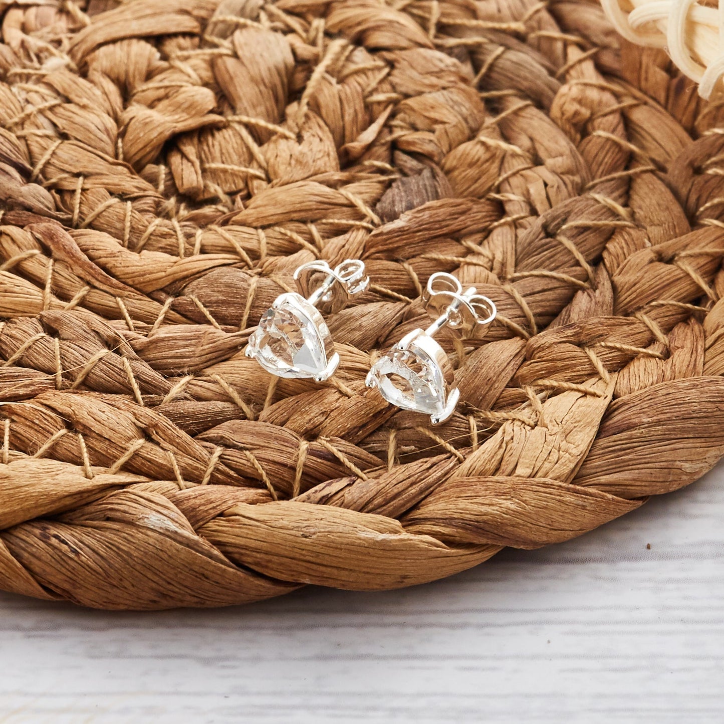 Mother and Daughter Quote Heart Earrings Created with Zircondia® Crystals