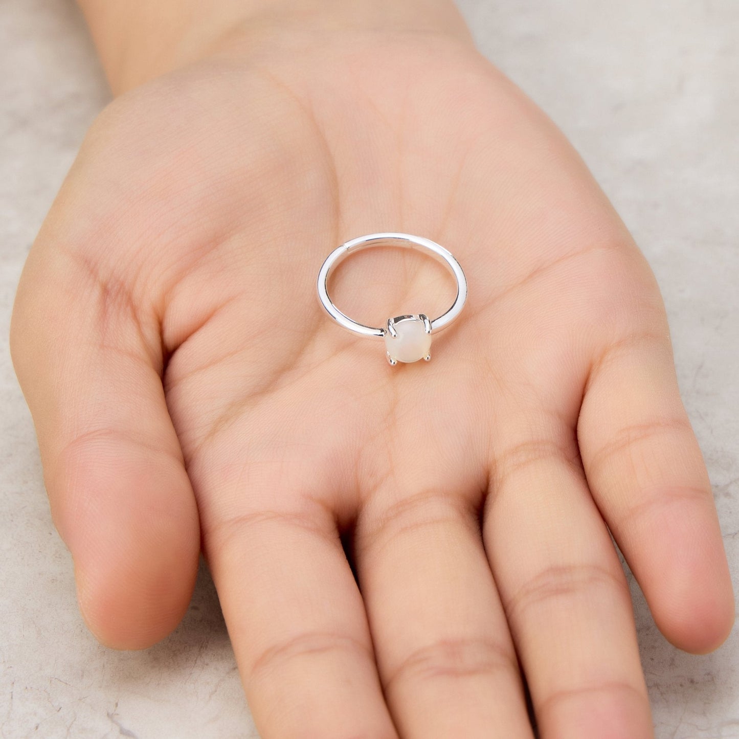 Mother of Pearl Adjustable Ring