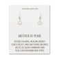 Mother of Pearl Drop Earrings with Quote Card