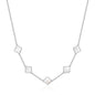 Mother of Pearl Gemstone Multi Clover Necklace