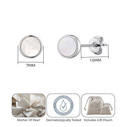 Mother of Pearl Stud Earrings