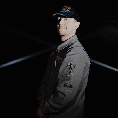 Grey Flattrack Moto Shacket