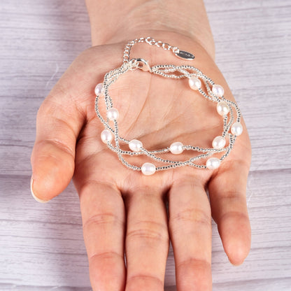 Multi Strand Freshwater Pearl Bracelet