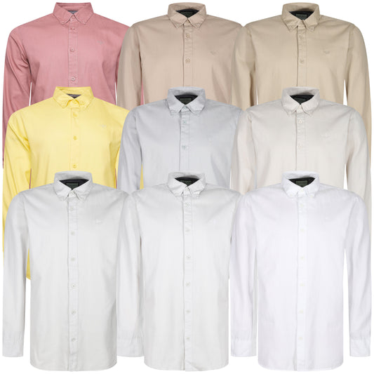 Chemise à manches longues et logo brodé TL London