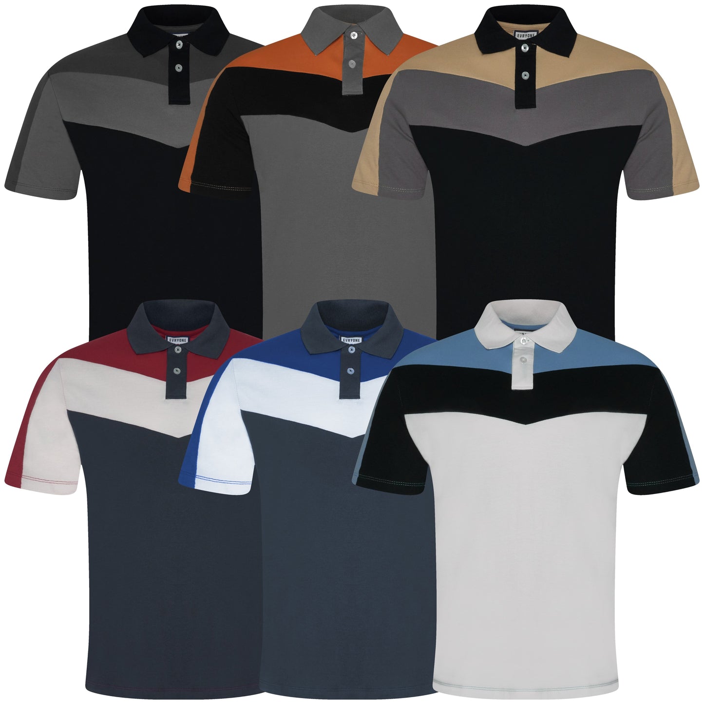 Polo Evryone à rayures contrastantes