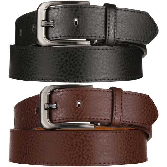 Ceinture en cuir de vachette collé Forêt de 3,8 cm de large