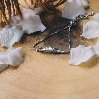 Mum ID Friendship Bracelet Created with Zircondia® Crystals