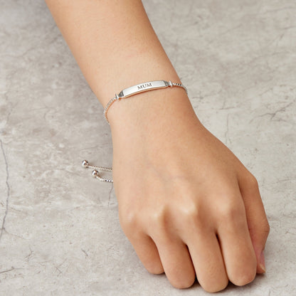 Mum ID Friendship Bracelet Created with Zircondia® Crystals