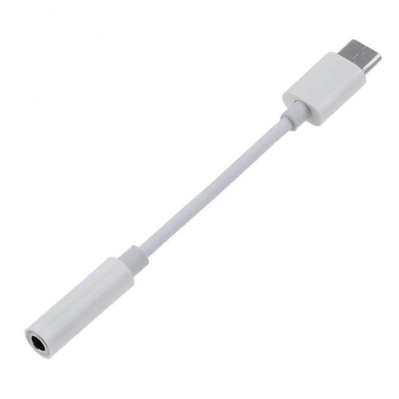 USB-C to 3.5mm Audio Adapter - White (For Samsung)