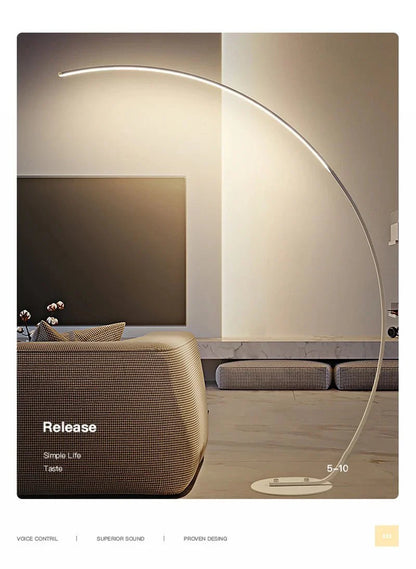 Nordic LED Corner Floor Lamp Simple Black White Floor Light For Dining Room Living Room