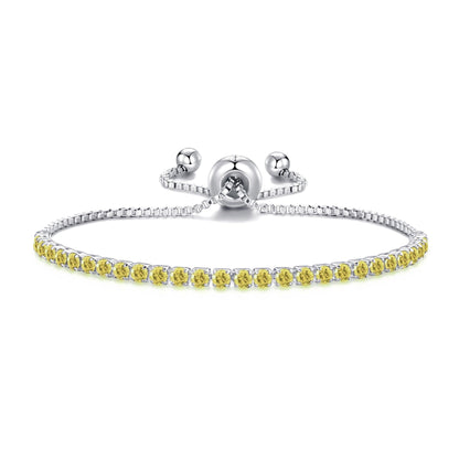 November Birthstone Friendship Bracelet with Topaz Zircondia® Crystals
