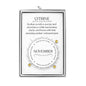 November (Citrine) Birthstone Stretch Charm Bracelet with Quote Gift Box
