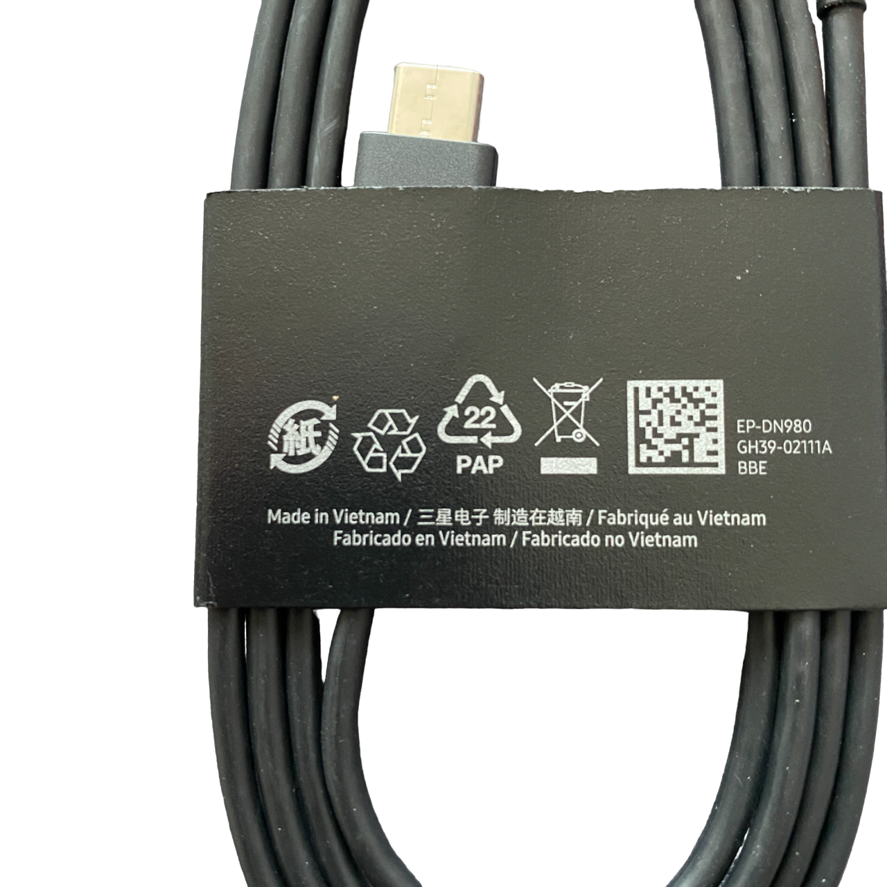 Samsung EP-DN980BBE USB-C to USB-C 3A Cable