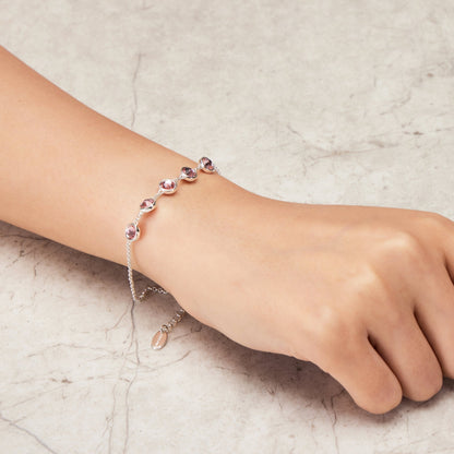 October Birthstone Bracelet Created with Tourmaline Zircondia® Crystals