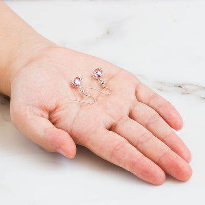 October Birthstone Drop Earrings Created with Tourmaline Zircondia® Crystals