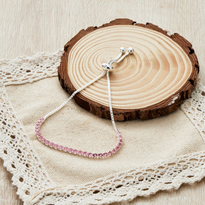 October Birthstone Friendship Bracelet with Tourmaline Zircondia® Crystals