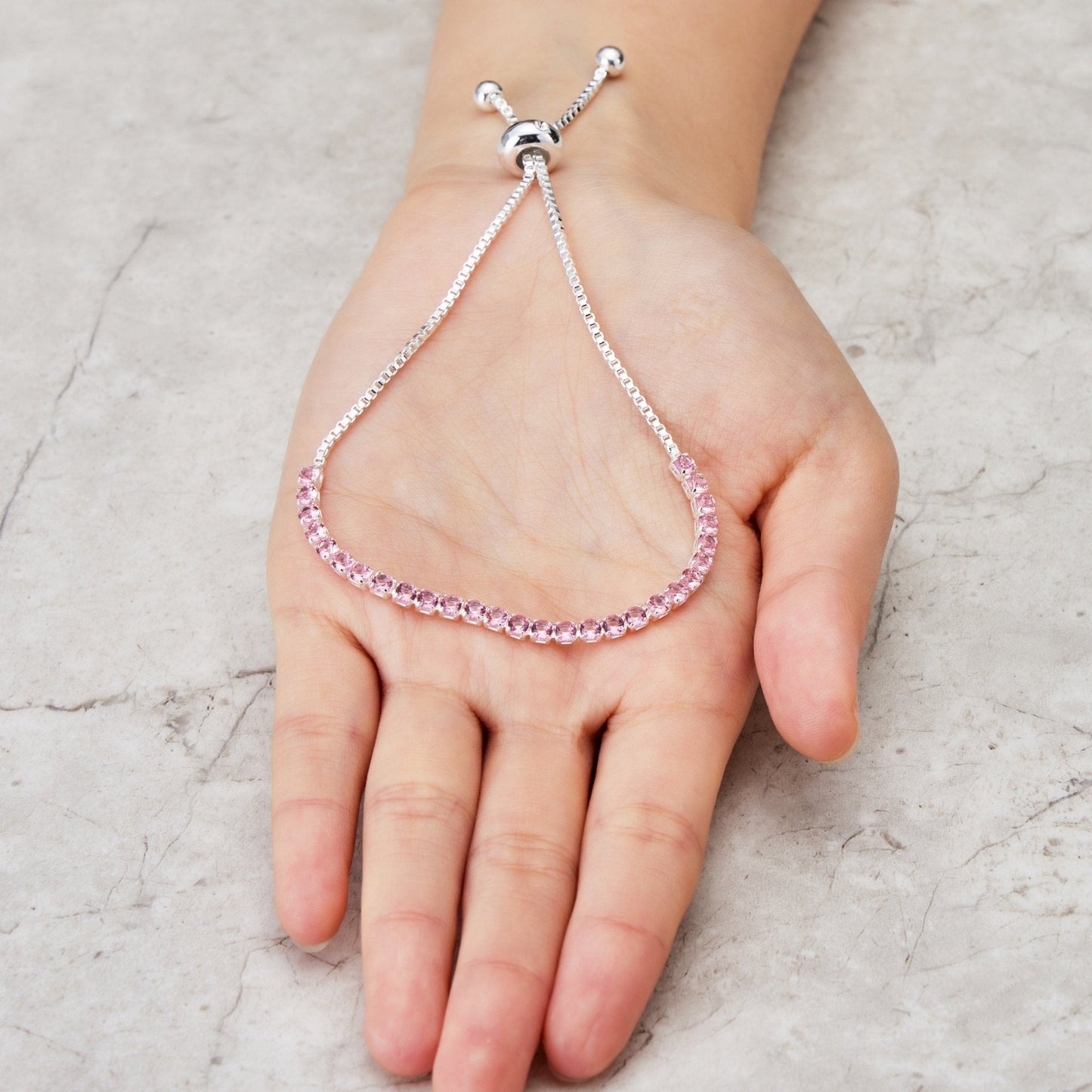 October Birthstone Friendship Bracelet with Tourmaline Zircondia® Crystals