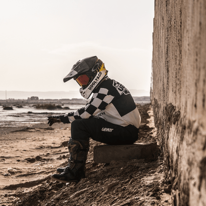Chequered Vintage Motocross Jersey