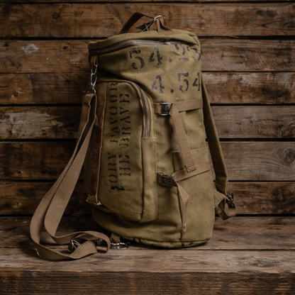 Beige 'Aviation' Duffle Bag