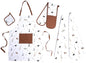 OLIVIA ROCCO Kitchen Sets With Apron Double Oven Gloves Towel Set Oven Mitts Pot Holder