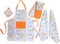 OLIVIA ROCCO Kitchen Sets With Apron Double Oven Gloves Towel Set Oven Mitts Pot Holder