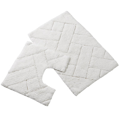 Tapis de bain et contour de WC Bali Ensemble Luxueux en coton super absorbant extra doux pour le confort et le style de votre salle de bain, disponible en plusieurs couleurs par OLIVIA ROCCO