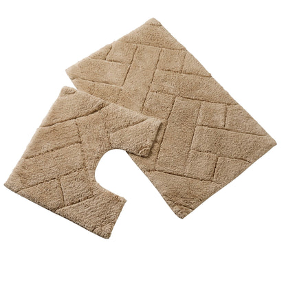 Tapis de bain et contour de WC Bali Ensemble Luxueux en coton super absorbant extra doux pour le confort et le style de votre salle de bain, disponible en plusieurs couleurs par OLIVIA ROCCO