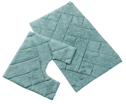 Tapis de bain et contour de WC Bali Ensemble Luxueux en coton super absorbant extra doux pour le confort et le style de votre salle de bain, disponible en plusieurs couleurs par OLIVIA ROCCO