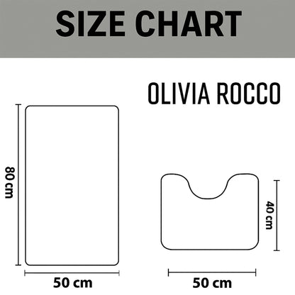 Tapis de bain et contour de WC Bali Ensemble Luxueux en coton super absorbant extra doux pour le confort et le style de votre salle de bain, disponible en plusieurs couleurs par OLIVIA ROCCO