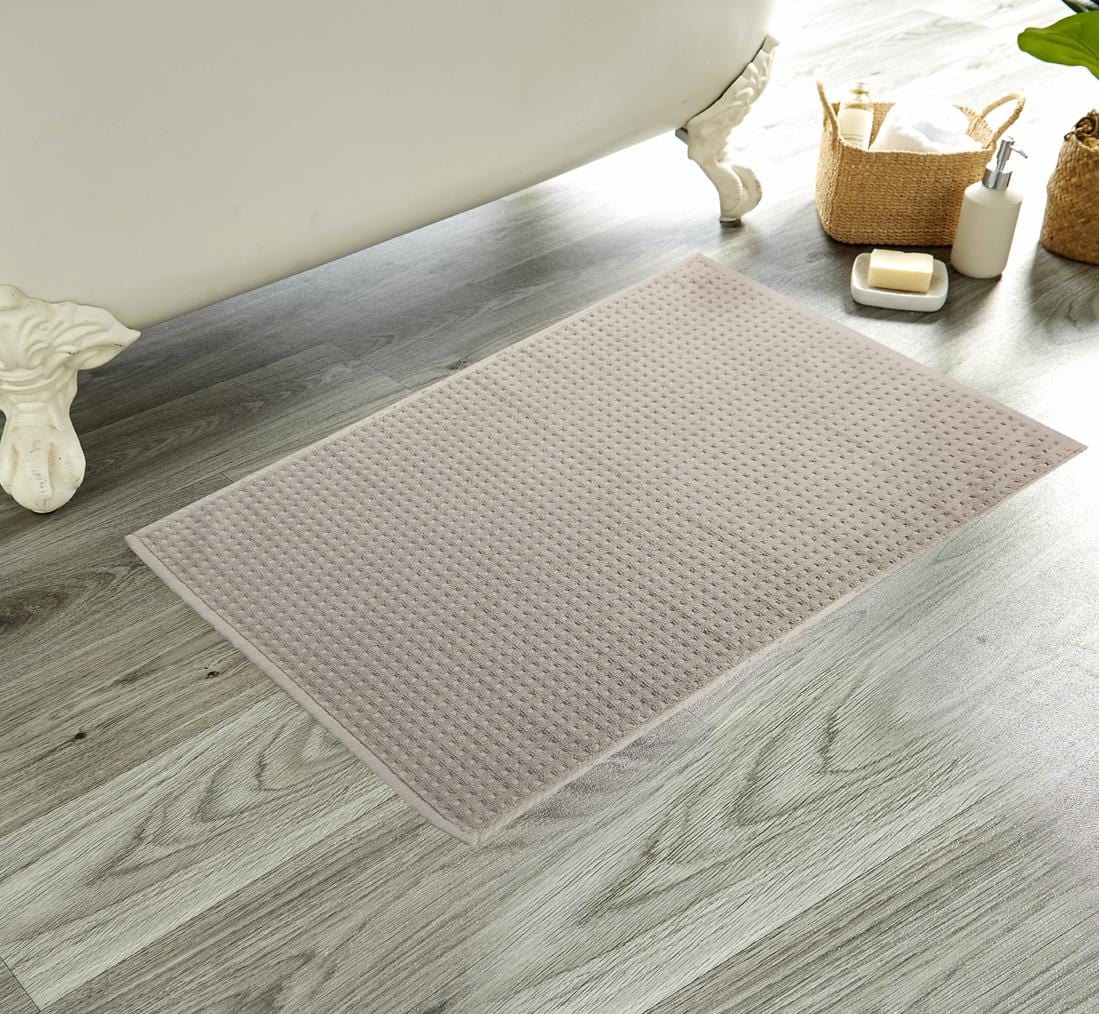 Tapis de bain OLIVIA ROCCO Luxe en coton profond ultra-doux, faits à la main, écologiques, absorbants, séchage rapide, en coton de qualité supérieure pour la décoration de salle de bain