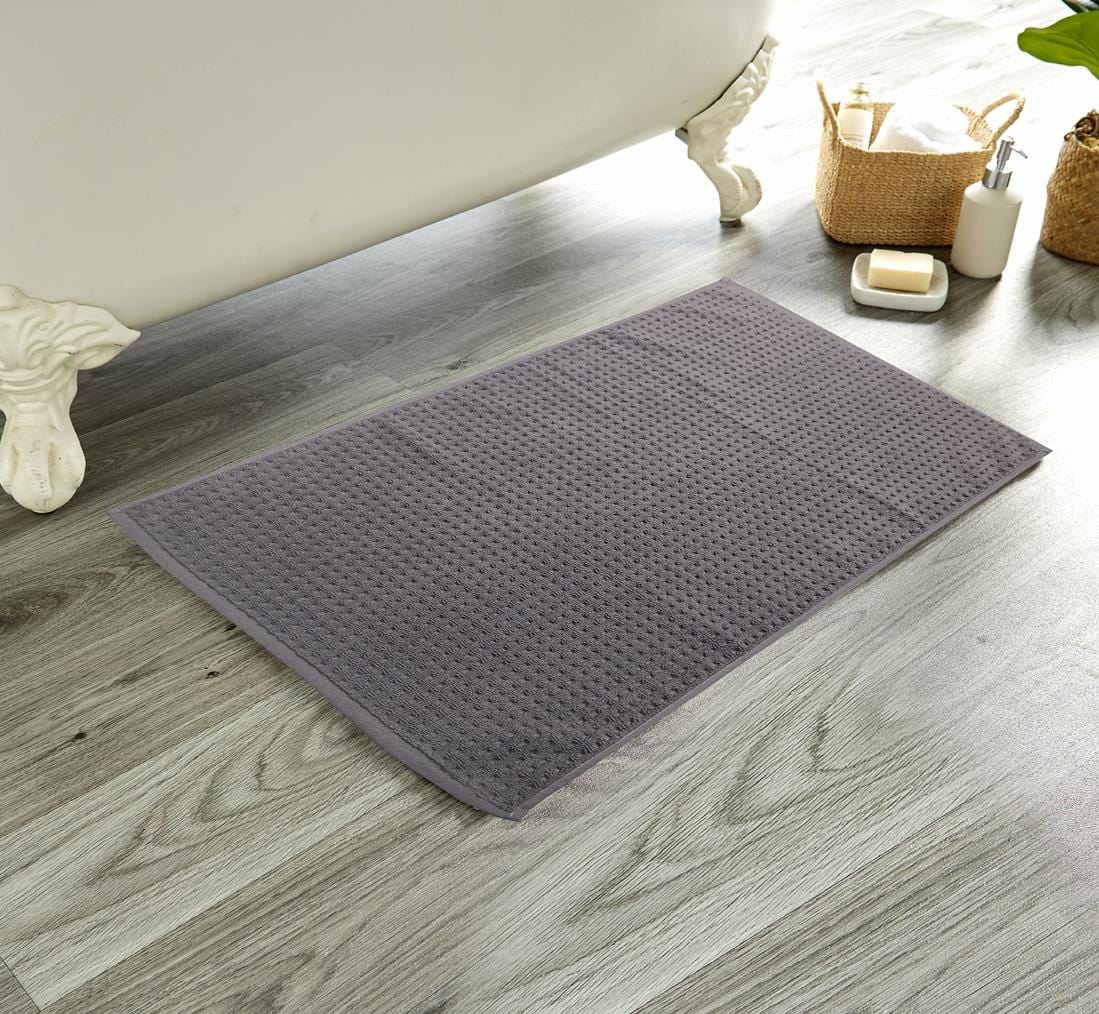 Tapis de bain OLIVIA ROCCO Luxe en coton profond ultra-doux, faits à la main, écologiques, absorbants, séchage rapide, en coton de qualité supérieure pour la décoration de salle de bain