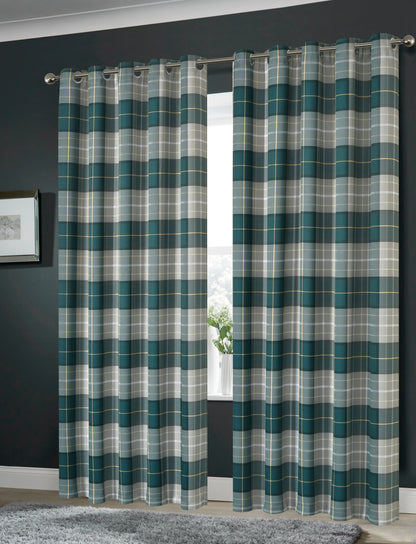 OLIVIA ROCCO Blackout Thermal Curtains Check Marble Design Light Blocking Panels Multiple