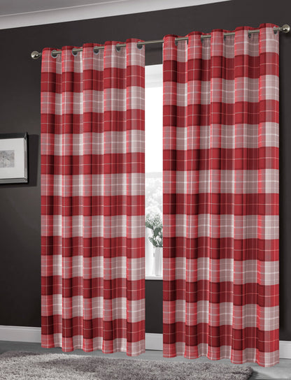 OLIVIA ROCCO Blackout Thermal Curtains Check Marble Design Light Blocking Panels Multiple