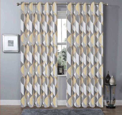 OLIVIA ROCCO Blackout Thermal Curtains Check Marble Design Light Blocking Panels Multiple