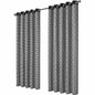 OLIVIA ROCCO Milano Geometric Blackout Curtains Thermal Insulated Eyelet Pair Pencil Pleat