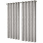 OLIVIA ROCCO Geometric Sparkle Blackout Curtains Natural Thermal Insulated Eyelet Ring Top