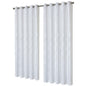 Rideaux occultants noirs à paillettes géométriques doux et isolants thermiques à œillets pour salon et chambre par OLIVIA ROCCO