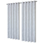 OLIVIA ROCCO – Rideaux occultants à œillets motif feuilles blanches scintillantes, super doux, isolés thermiquement pour salon et chambre à coucher, 2 panneaux