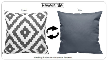 Coussins d'extérieur imperméables Nairobi Anthracite pour Patio Jardin Plage 43 x 43 cm Élégants Durables Faciles à Nettoyer par OLIVIA ROCCO