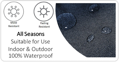 Coussins d'extérieur imperméables Nairobi Anthracite pour Patio Jardin Plage 43 x 43 cm Élégants Durables Faciles à Nettoyer par OLIVIA ROCCO