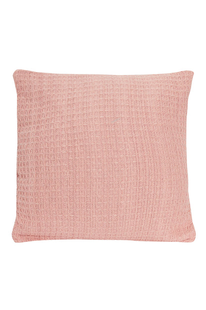 OLIVIA ROCCO Lisbon Pure Indian Cotton Handwoven Honeycomb Cushion Covers 17x17 and 24x24