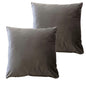 OLIVIA ROCCO Pack Of 2 Ultra-Soft Matte Velvet Cushion Covers 17x17 Inch Charcoal Silver Bedroom Refresh Sofa Accent
