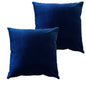 OLIVIA ROCCO Pack Of 2 Ultra-Soft Matte Velvet Cushion Covers 17x17 Inch Charcoal Silver Bedroom Refresh Sofa Accent
