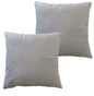 OLIVIA ROCCO Pack Of 2 Ultra-Soft Matte Velvet Cushion Covers 17x17 Inch Charcoal Silver Bedroom Refresh Sofa Accent