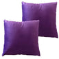 OLIVIA ROCCO Pack Of 2 Ultra-Soft Matte Velvet Cushion Covers 17x17 Inch Charcoal Silver Bedroom Refresh Sofa Accent