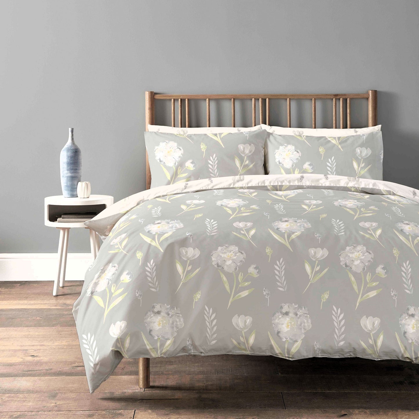 OLIVIA ROCCO Parure de Lit Luxe Ultra Doux Coton Riche Entretien Facile Confortable Housse de Couette et Taies d'Oreiller Incluses en Tailles Simple Double King