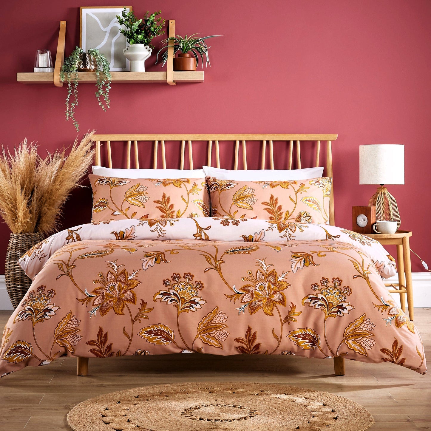 OLIVIA ROCCO Parure de Lit Luxe Ultra Doux Coton Riche Entretien Facile Confortable Housse de Couette et Taies d'Oreiller Incluses en Tailles Simple Double King