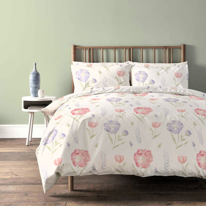 OLIVIA ROCCO Parure de Lit Luxe Ultra Doux Coton Riche Entretien Facile Confortable Housse de Couette et Taies d'Oreiller Incluses en Tailles Simple Double King