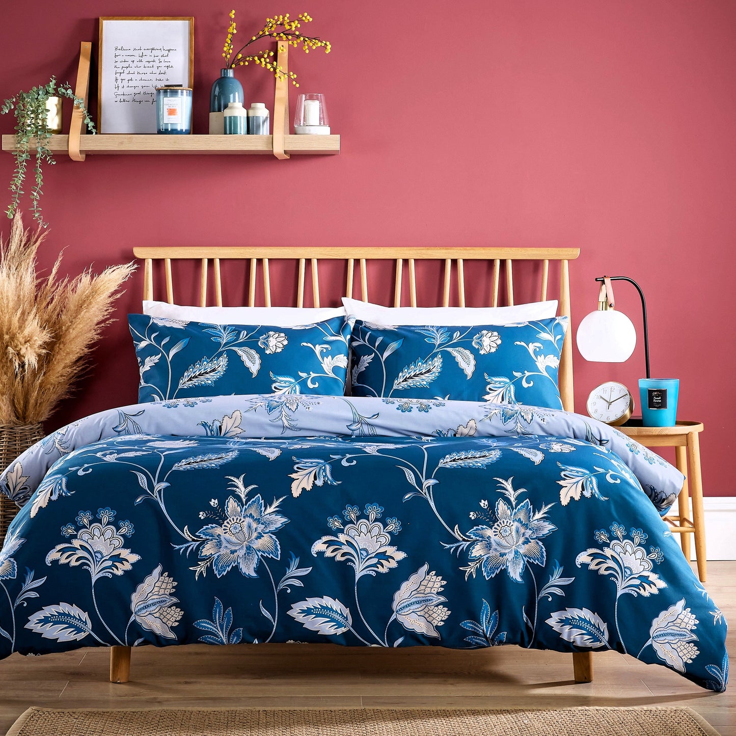 OLIVIA ROCCO Parure de Lit Luxe Ultra Doux Coton Riche Entretien Facile Confortable Housse de Couette et Taies d'Oreiller Incluses en Tailles Simple Double King